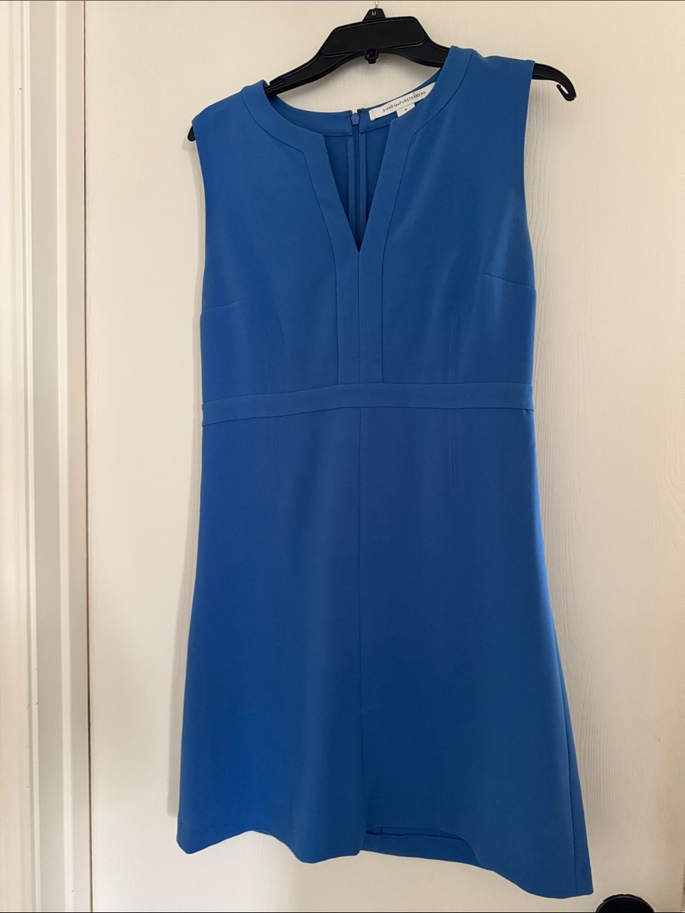 Diane Von Furstenberg Cobalt Blue Sleeveless Sheath Dress